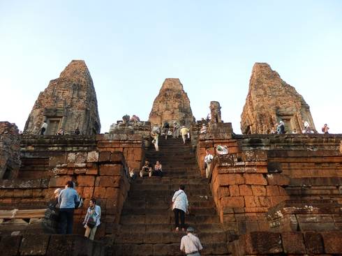 アンコール遺跡の夕日