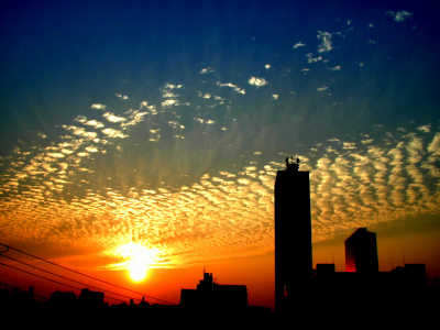 サンシャイン　夕焼け
