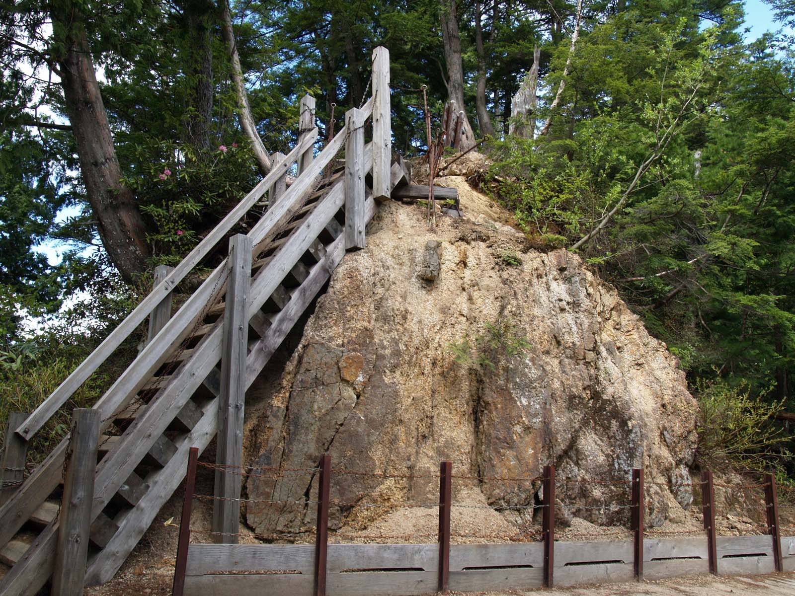 テラスへの階段 