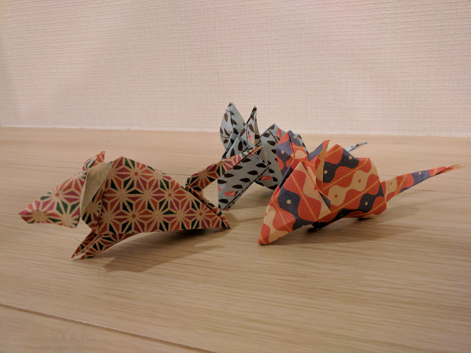 子 ねずみ 折り紙